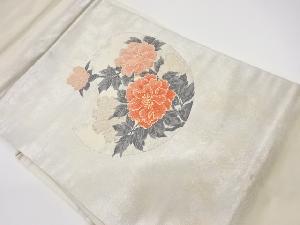 リサイクル 牡丹模様織出し名古屋帯